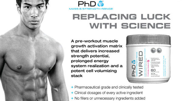 PhD Wired Pre-workout Supplement