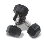 Rubber Hex Dumbbells