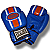 Blue Leather Boxing Gloves