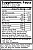 Cellucor C4 - Nutrition Facts