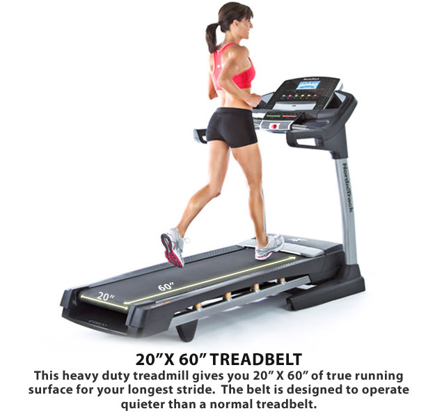 NordicTrack T15.0 Treadmill - Lady running